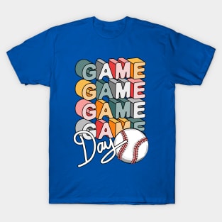 Game Day Baseball Art T-Shirt
